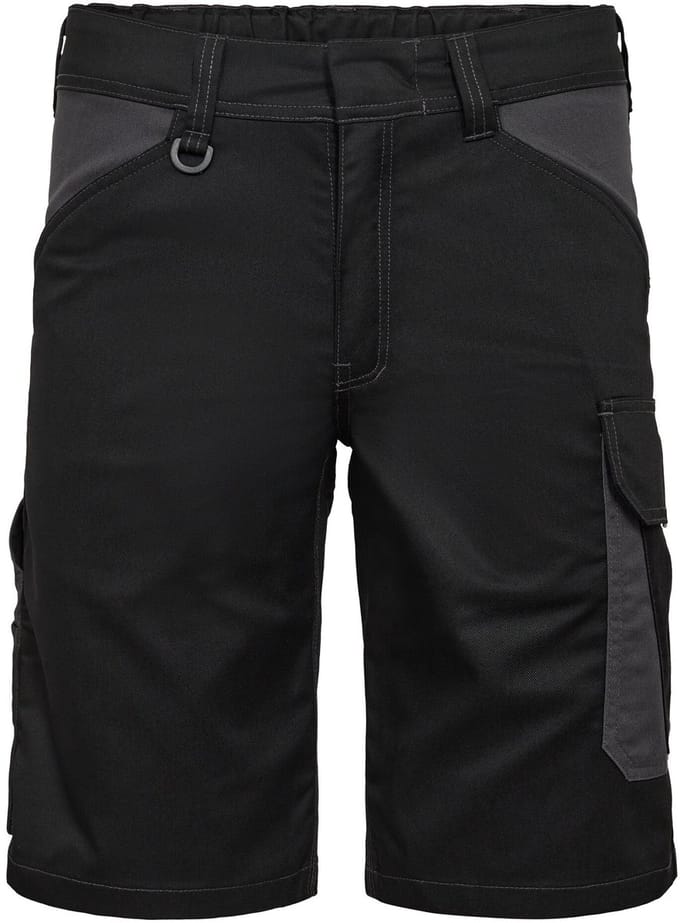 Engel Venture werkshorts met verdekte drukknopen 6519-154 - Black / Anthracite Grey - 44