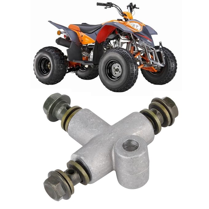 Hydraulische Remslang Pijpfitting Connector 3-weg T-adapter voor ATV Kart gray