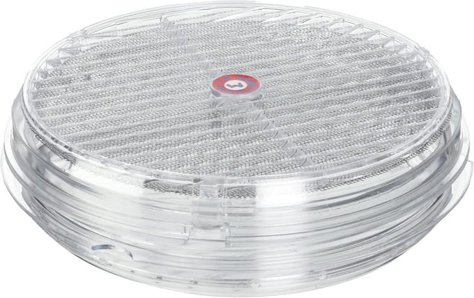 Ventilatierooster Rond - Grille Glas - Ventilatie Ramen - Omkeerbare Schroefring - Diameter 220 mm - Transparant