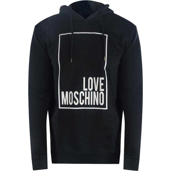 Love Moschino Dames/Dames Box Logo Hoodie (Zwart)