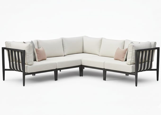 Belito Daan Hoek Loungeset | Aluminium | Carbon Black | 245x245 cm | Nr. 3