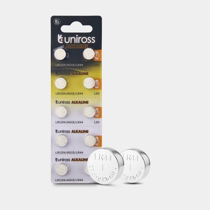 Uniross Alkaline Coin Cells AG13 10 pack