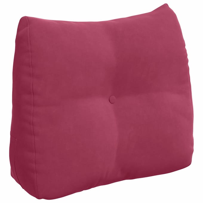 vidaXL - Rugkussen - Wijnrood - 60 - x - 24 - x - 50 - cm - Fluweel