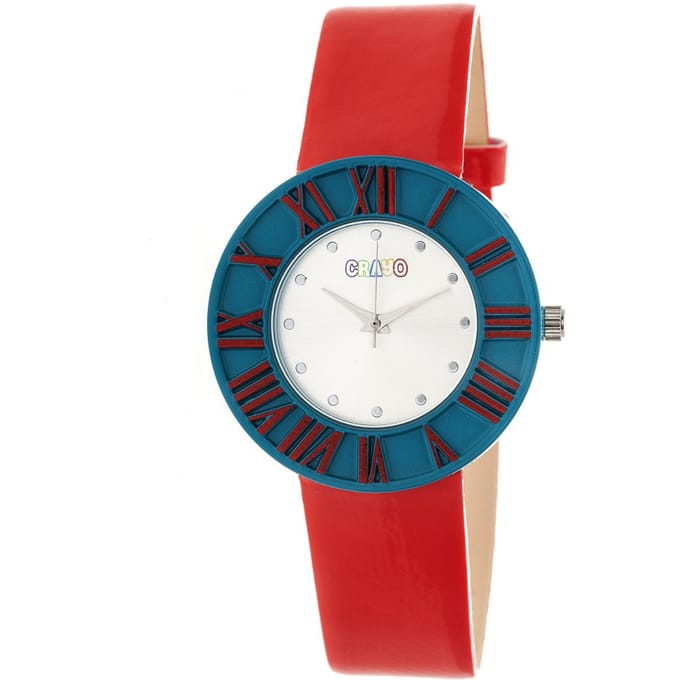 Crayo Prestige Uniseks horloge - groenblauw/rood