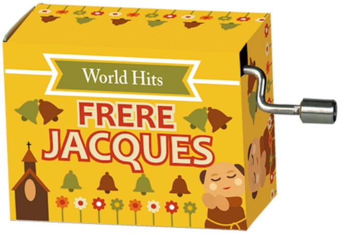 Draai Muziekdoosje wereldhits "FRÈRE JACQUES"