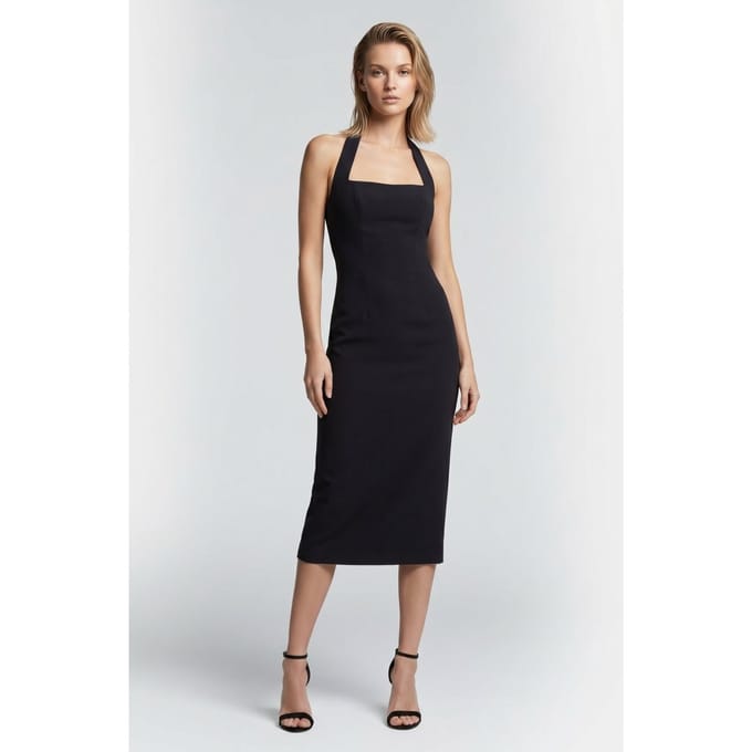 Odd Muse Halter Midi Dress Navy Größe: XL | Midikleider Outlet | Damen | Blau