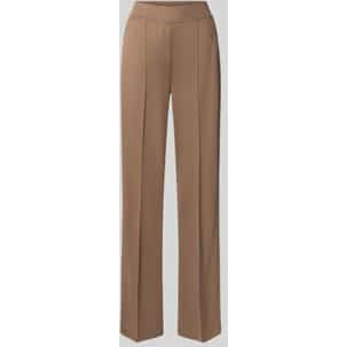 straight fit broek van viscosemix