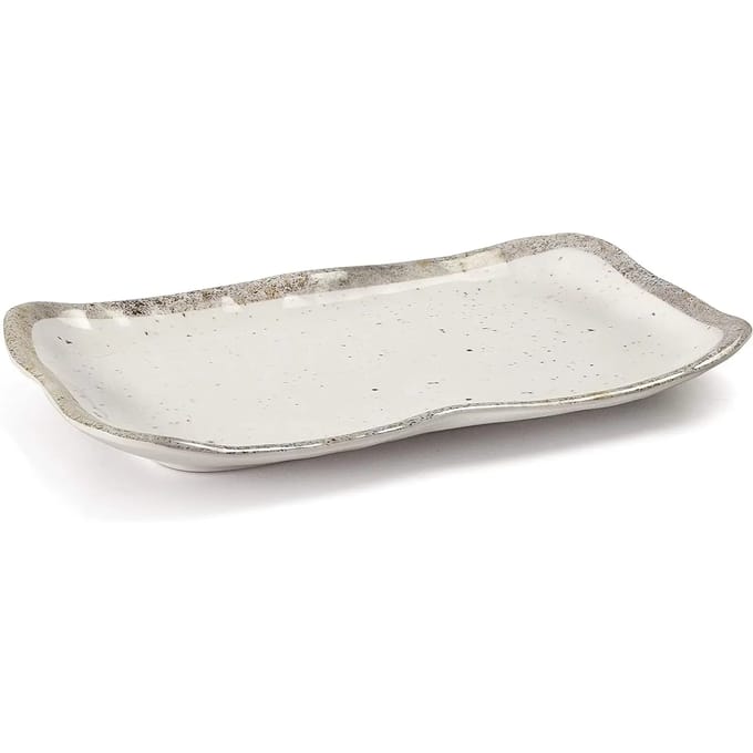 Rechthoekig melamine dienblad Lacor Earth 29x17,5x3 cm