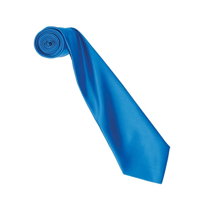 Premier Kleurencollectie Satijnen Stropdas (Saffier)
