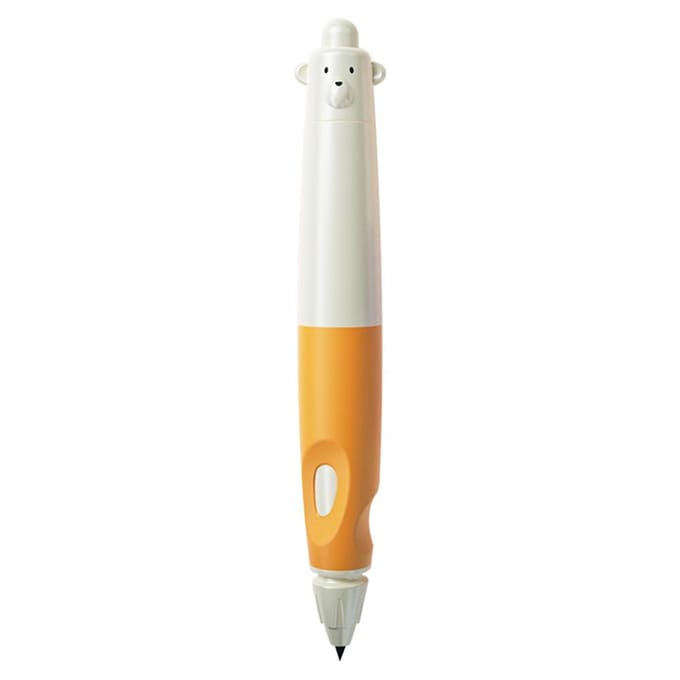 NBX Handschrift Potlood 2mm Stift Automatisch Potlood Correctie Grip Ononderbroken Stift Antislip oranje