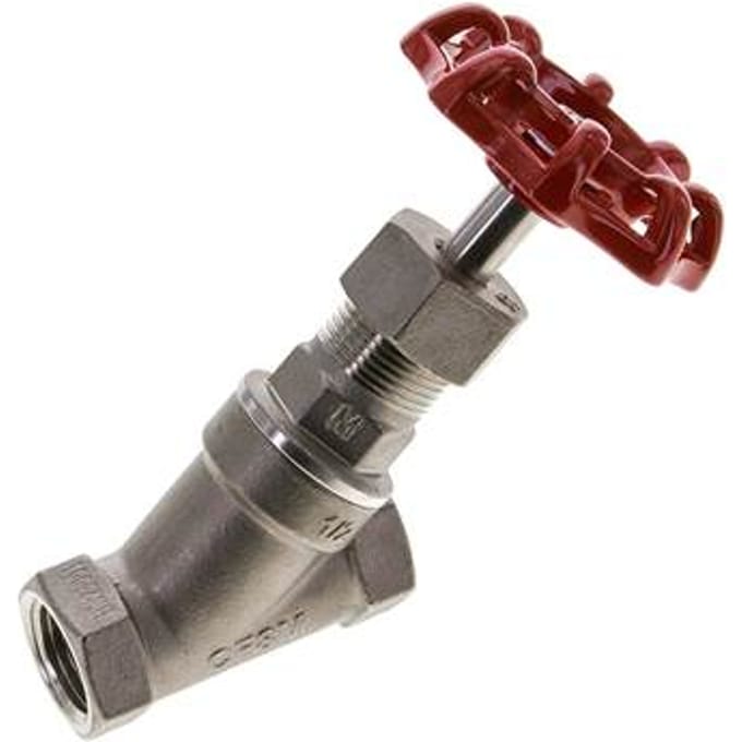 G 1/2'' Roestvaststalen Vrijstroomafsluiter 40 bar