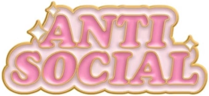 Pin Broche - enamel pin - kledingspeld - Anti Social