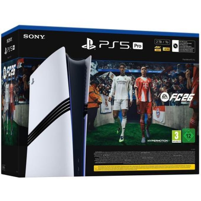 Sony PlayStation 5 PS5 Pro Digital 2TB White Console EA Sports FC26 Consoles