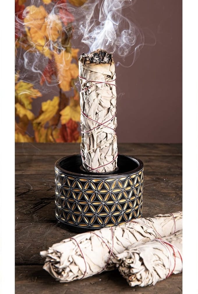 Smudge bowl Levensbloem groot