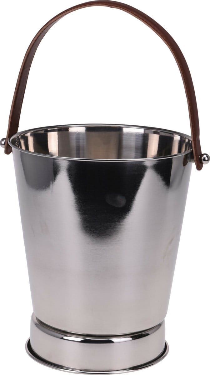 Excellent Houseware IJsemmer - champagne koeler - zilver - RVS - 5.5L - wijnkoeler
