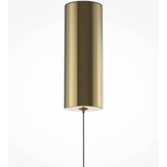 Maytoni LED hanglamp SCALA, bruin/brons, Ø 15 cm, glas, dimbaar