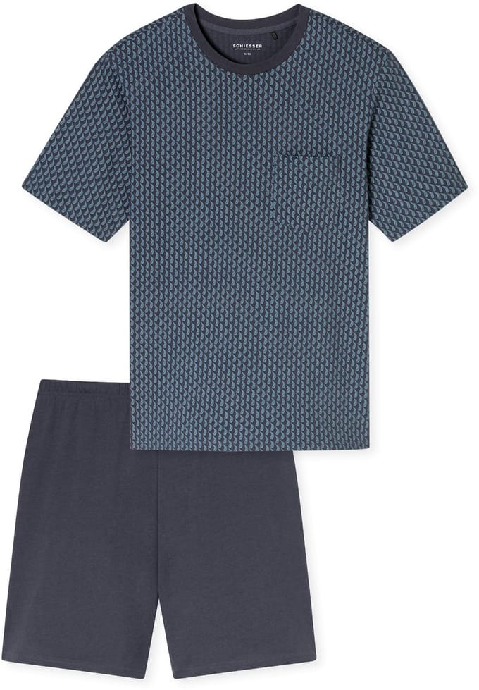 Schiesser - Comfort Essentials – Pyjama – 181155 – Graphit – Maat M