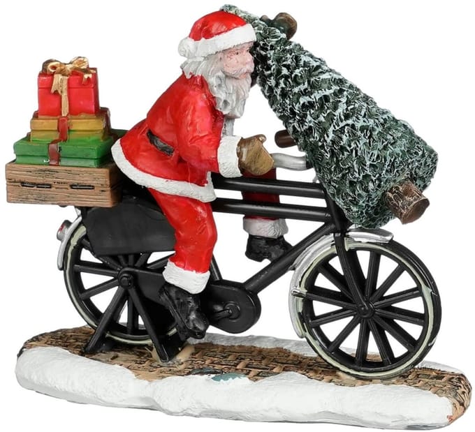Luville - Santa on Bicycle