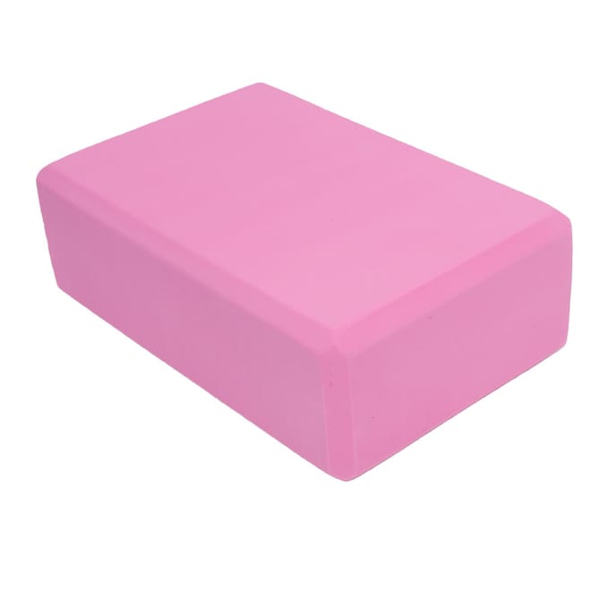 EVA Pilates Blok Lichtgewicht Hoge Belastbaarheid Ergonomisch Antislip Pilates Blok Voor Thuis Les roze