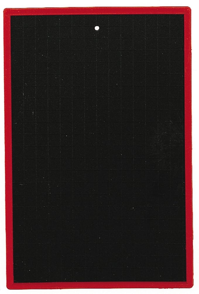 Kunststof studietafel, blanco/geruit, 170 x 250 mm