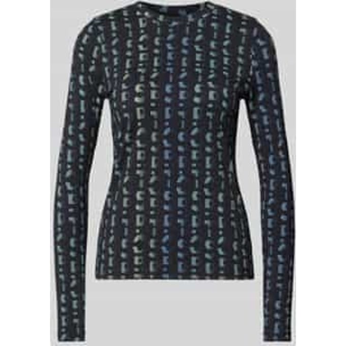 Shirt met lange mouwen met labelprint