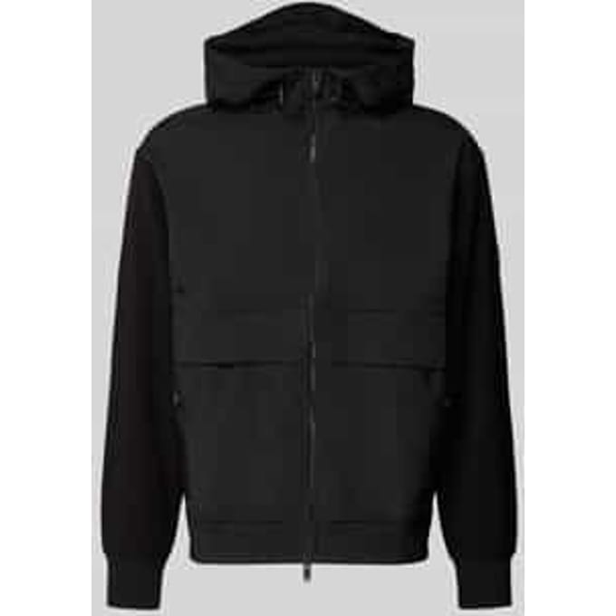 Regular fit sweatjack van puur katoen, model 'ZE_HOOD'