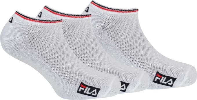 Fila Sokken 3-pack Bamboe Invisible Wit 35-38 - 39/42