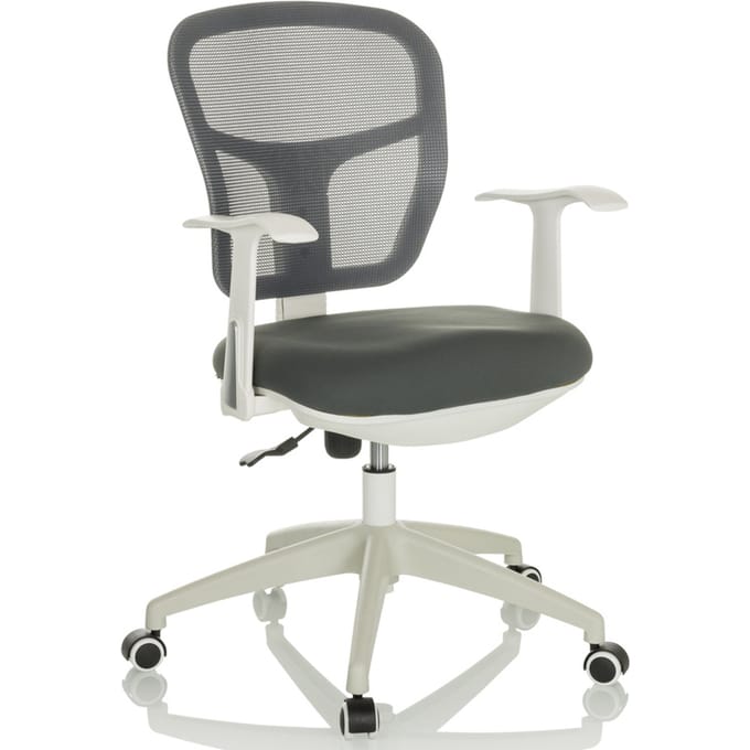 Bureaustoel / Draaistoel TOP 108 W Netstof / Stof grijs hjh OFFICE