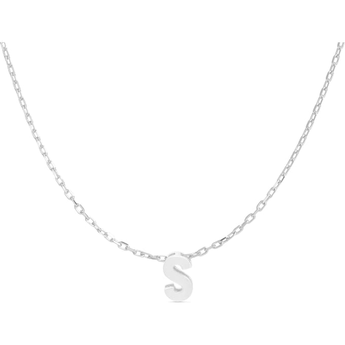 Luxenter Sterling Zilver 925 gerhodineerd collier - Alfabet