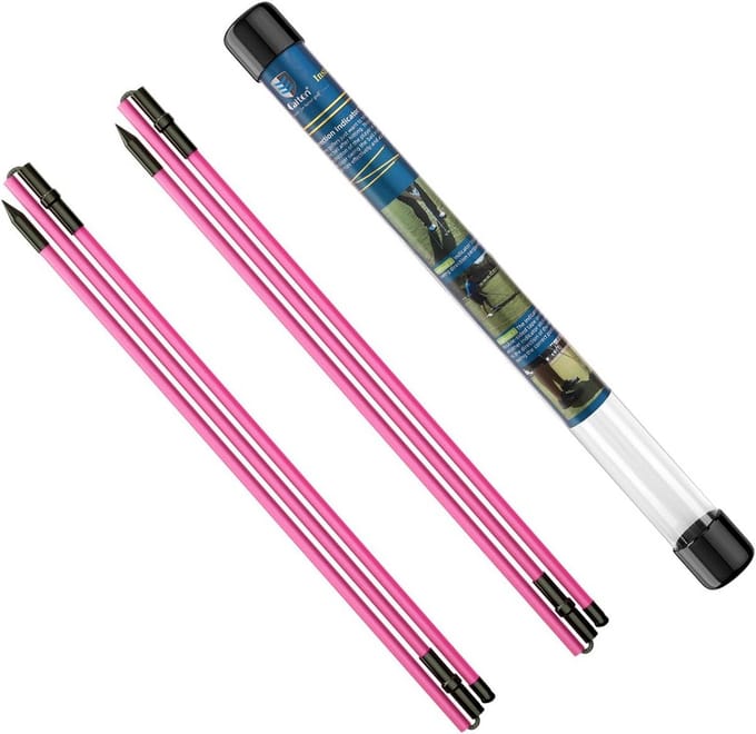 Golf Alignment Sticks - Opvouwbare Golfoefenstangen met Opbergbuis - Richting Trainer