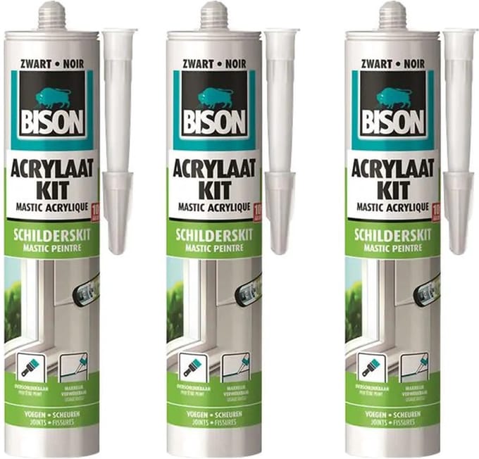 Acrylaatkit-zwart-3 stuks - KD set
