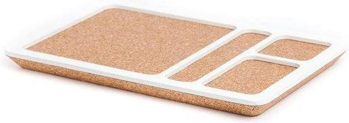 Amorim Cork Korko Selection Serveerschaal met 4 vakken - Bruin-Wit