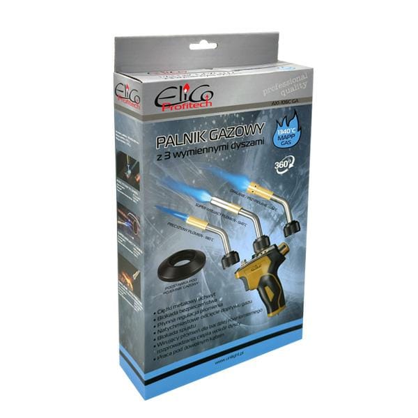 Elico AX1-106CGA Serie - Professionele Gaspalnik - Metaal Handvat - Veiligheidsfuncties
