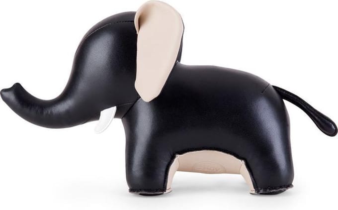 ZWARTE OLIFANT BOEKENSTEUN ZUNY