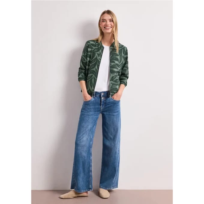 Blouson met rits en print