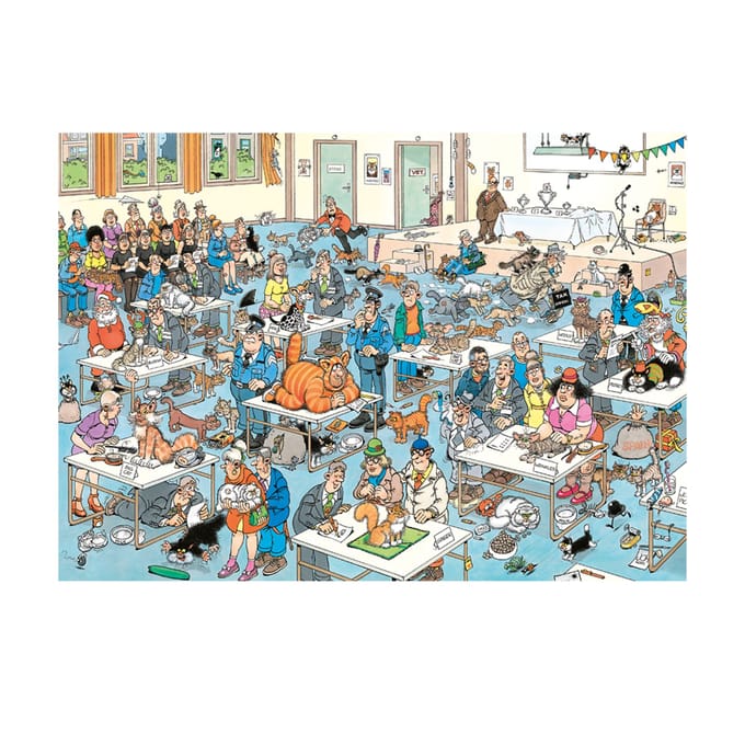Jan van Haasteren Kattenshow - Puzzel 1000 stukjes volwassenen - Legpuzzels