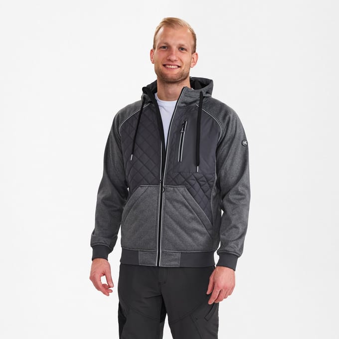 Engel X-treme softshelljack met capuchon 1361-207 - Anthracite Grey - M