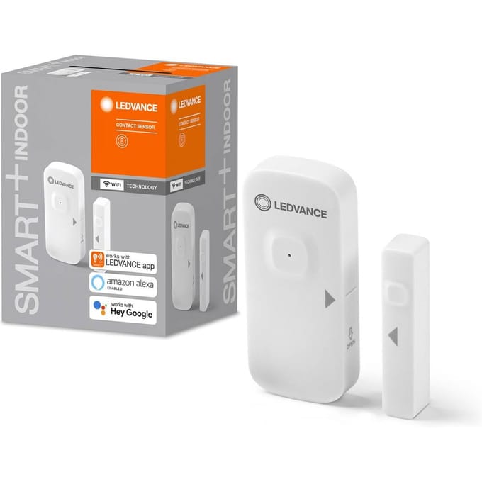 LEDVANCE SMART+ CONTACTSENSOR Slimme sensor met Wifi-technologie om open deuren en ramen te detecteren.