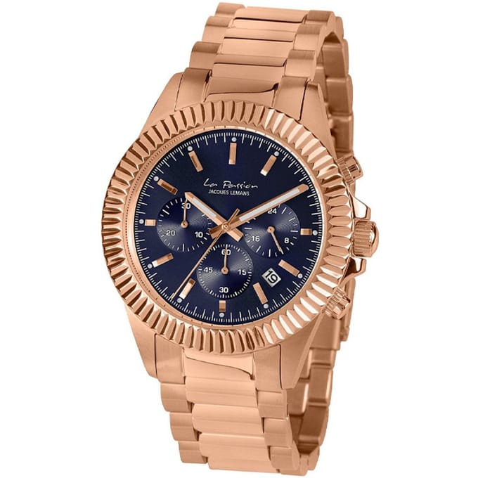 Jacques Lemans La Passion LP-111P Horloge - Staal - Rosékleurig - Ø 42 mm