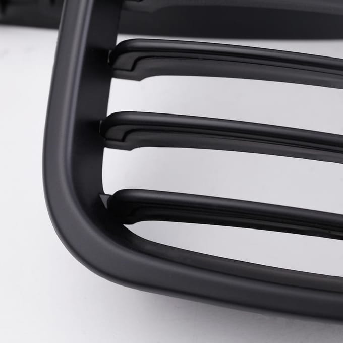 Calandre noire mate de couleur M, 2 pièces, pour BMW E46 série 3 4 portes 1998 – 2001 gray