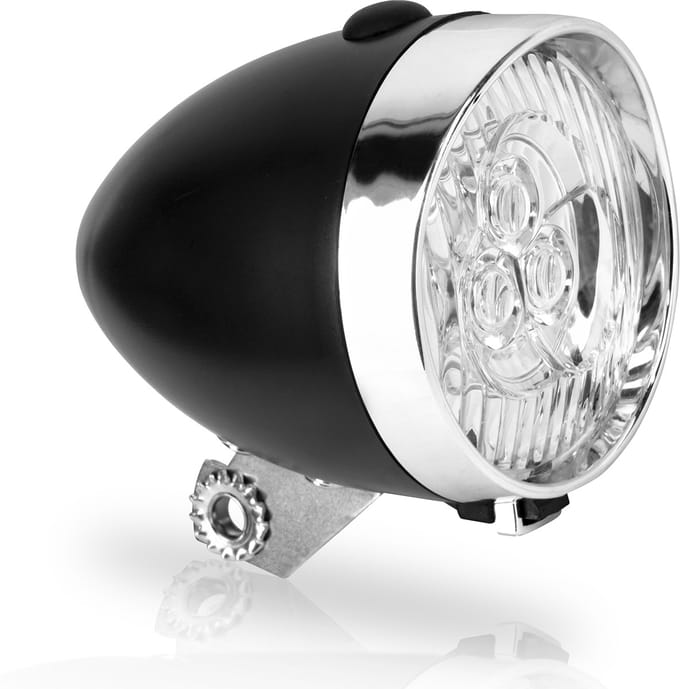 Craved Koplamp fiets - Led - Zwart - 3 Led