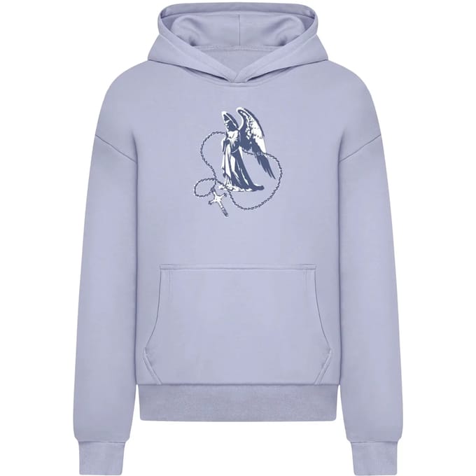 Mister Tee - Holy Cross Statue Ultra Heavy Oversized Hoodie/trui - M - Blauw