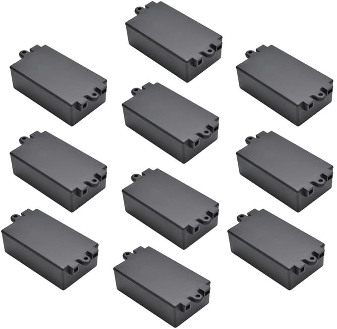 Project Box - Plastic Behuizing - Elektronica Beschermen - Stofdicht Ontwerp - 10 Stuks - Zwart