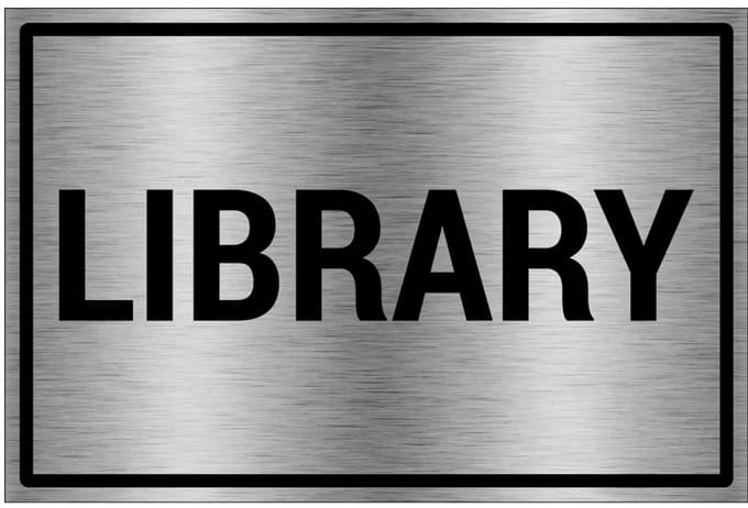 Library bord - gecoat brushed aluminium - grijs zwart | 60 x 40 cm