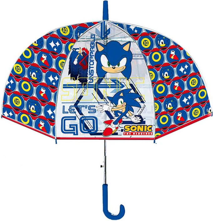 Sonic the Hedgehog Paraplu Let's Go - Ø 75 x 62 cm - Polyester