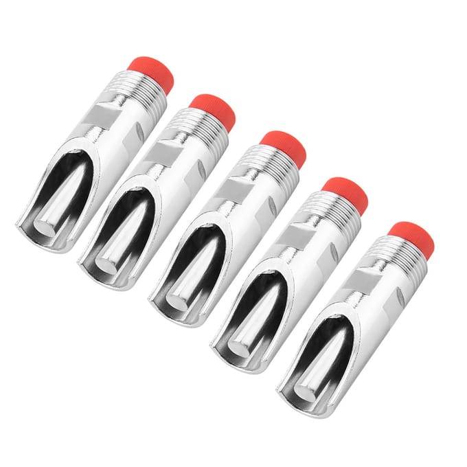 5 stuks Roestvrij Staal Automatische Varkensnippel Drinker Waterbak Rode Dop Eendenbek white