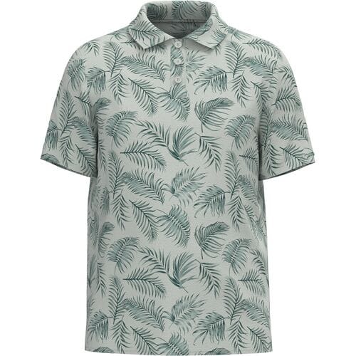 Fynch-Hatton Polo Overdyed Palmleaves Pattern Pine Green / male