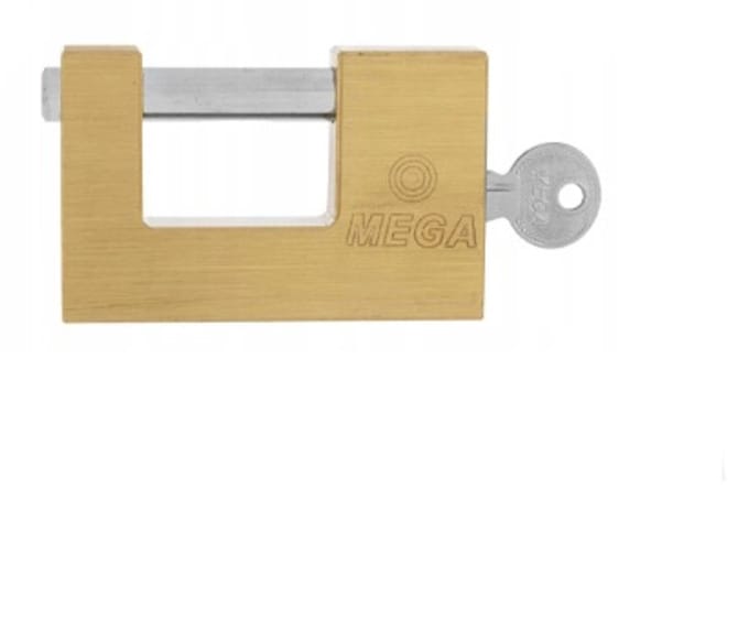 Hangslot met gehard stiftmechanisme – messing – 65 mm