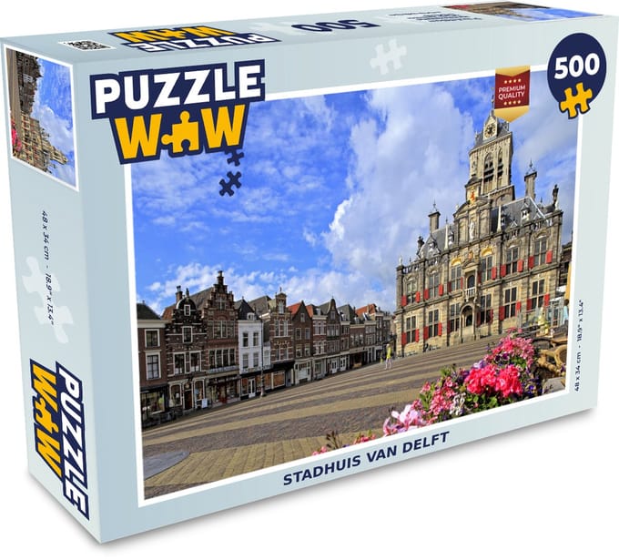 Puzzel Huis - Delft - Centrum - Legpuzzel - Puzzel 500 stukjes
