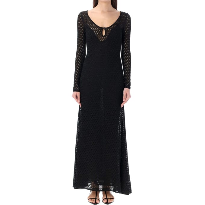 Tom Ford Lurex gehaakte maxi-jurk